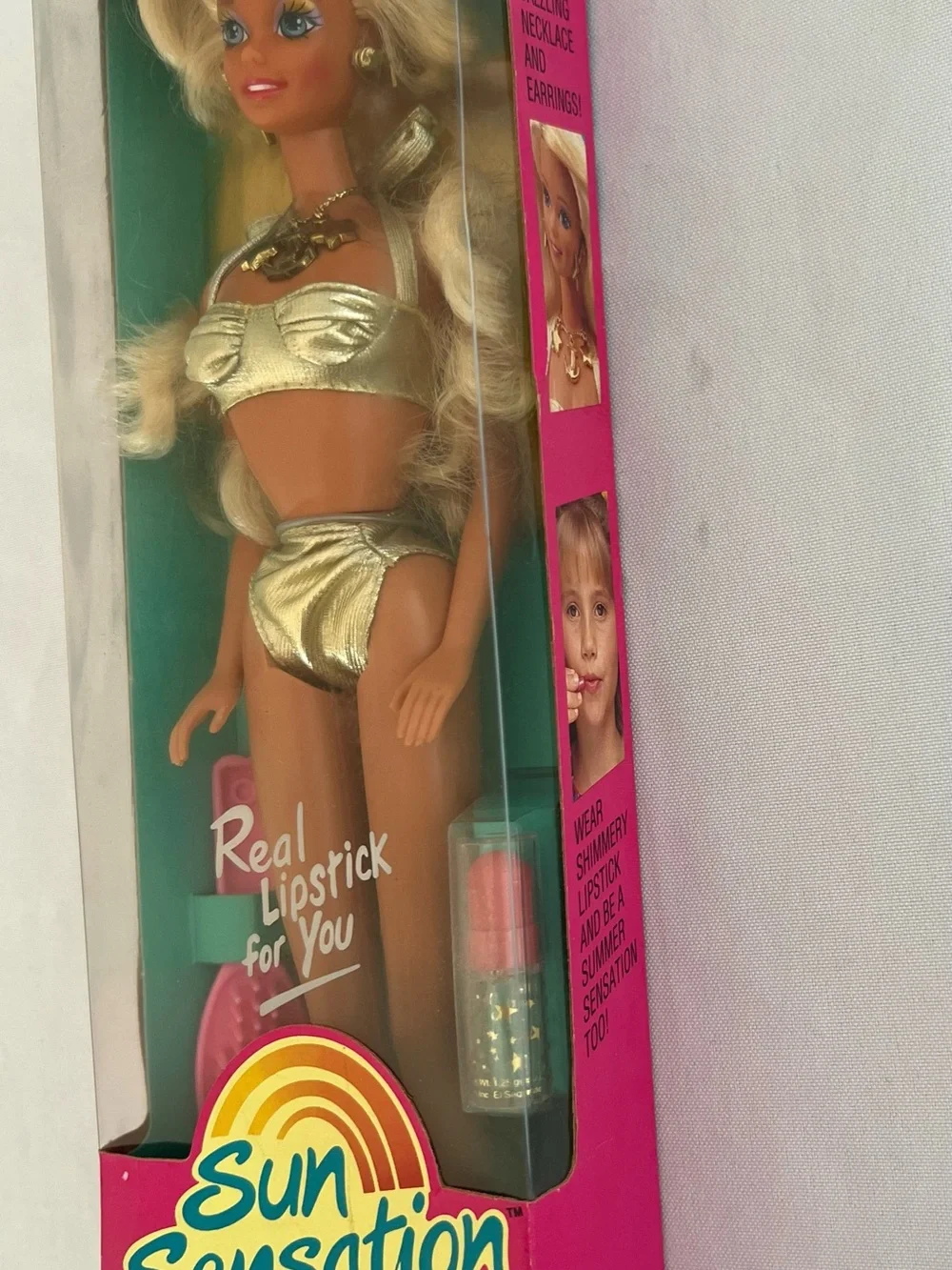Barbie dressed metallic